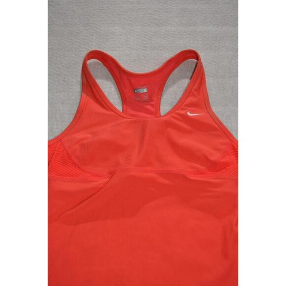 46391-a Nike Gym Shirt Tanktop Built In Sports Bra Pink Size Small Womens - Picture 5 of 5